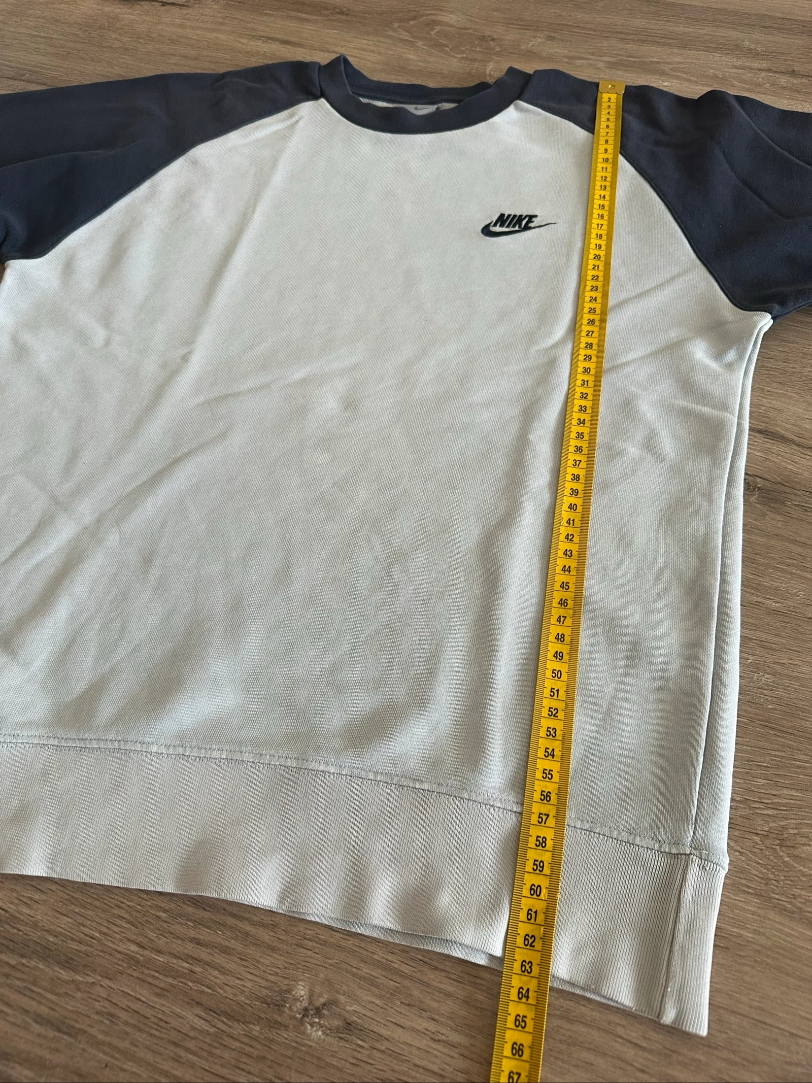 Sweat Nike Vintage bicolore bleu marine et ciel – photo 6